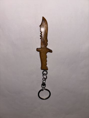 PORTACHIAVI COME NUOVO ARTIGIANALE UNICO HANDMADE INTAGLIATO A MANO UNISEX - Foto 8