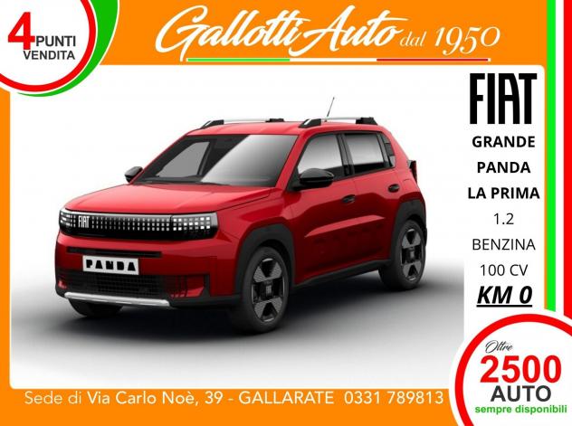 FIAT Grande Panda Benzina La Prima-SENZA VINCOLI DI FINANZIAMENTO