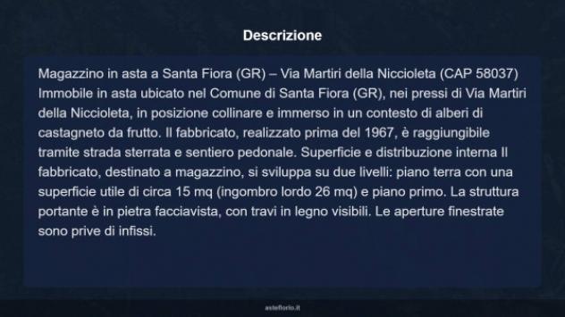 Immobile in asta di 26 m² in vendita a Santa Fiora - Foto 9