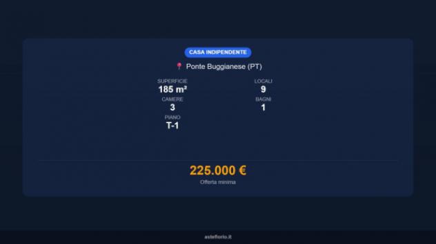 Immobile in asta di 185 m² con più di 5 locali e box auto in vendita a Ponte Buggianese - Foto 18