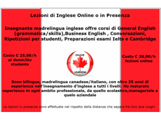 Inglese online oppure di presenza
