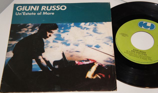 GIUNI RUSSO (Franco Battiato) Un'estate Al Mare - 7'' / 45 rpm 1982 Italy CGD