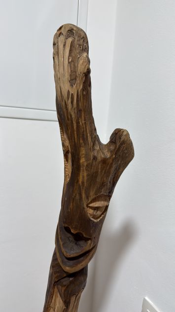Scultura e opera d'arte in legno firmata - Foto 2