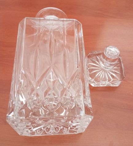 Bottiglia Per Liquori In Cristallo Vintage Anni 80 - Foto 2