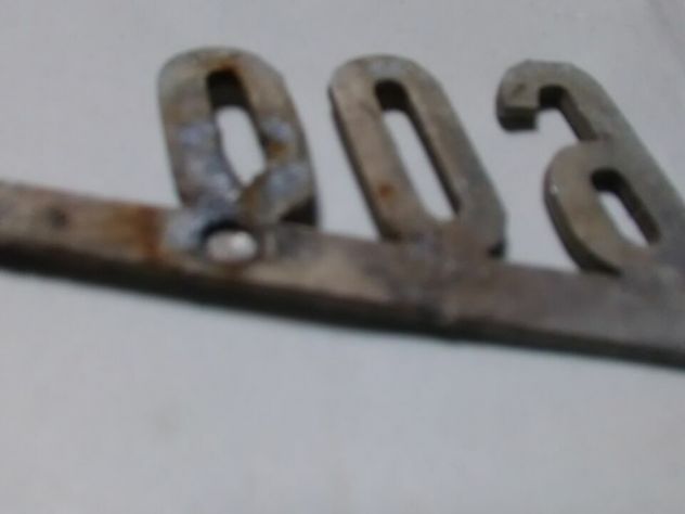 Scritta originale fiat 600 anni 50 o 60 in alluminio - Foto 3