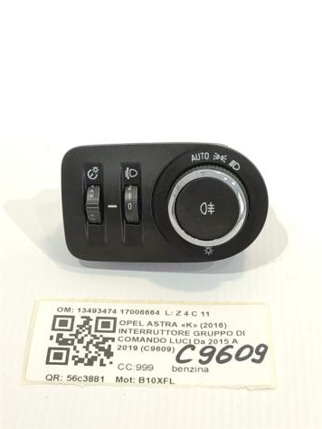 INTERRUTTORE COMANDO LUCI OPEL Astra Berlina (K) 13493474 17006664 B10XFL (15)