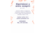 Ripetizioni e aiuto compiti
