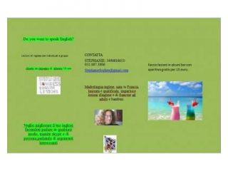 Madrelingua inglese offre ripetizioni