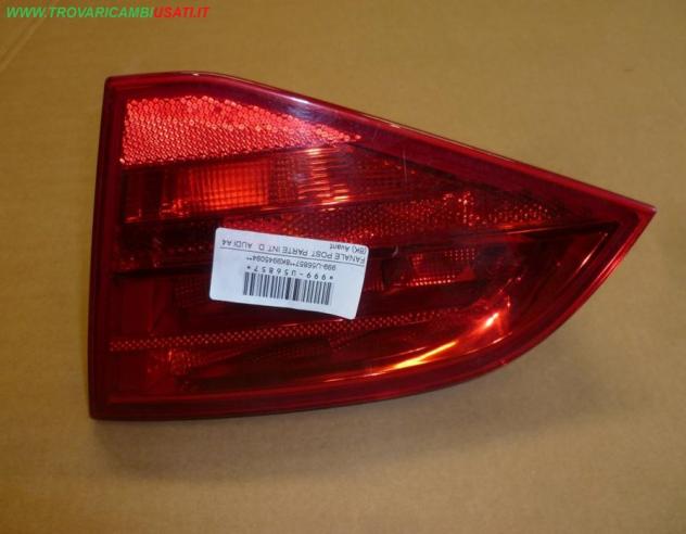 FANALE POST. PARTE INT. D. AUDI A4 (8K) Avant  Parti elettriche  Fanaleria  Fanali  Fanale post. sx. AUDI - A4 Allroad - 01-03-2009 - 01-04-2016, AUDI