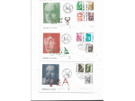 1964/1995 SAN MARINO N 80 FRANCOBOLLI USATI SU 28 BUSTE FDC