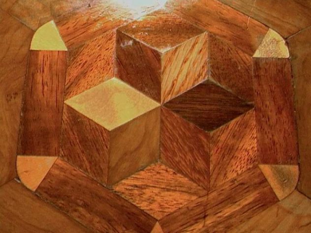 Portagioielli antico in legno puro - Foto 3