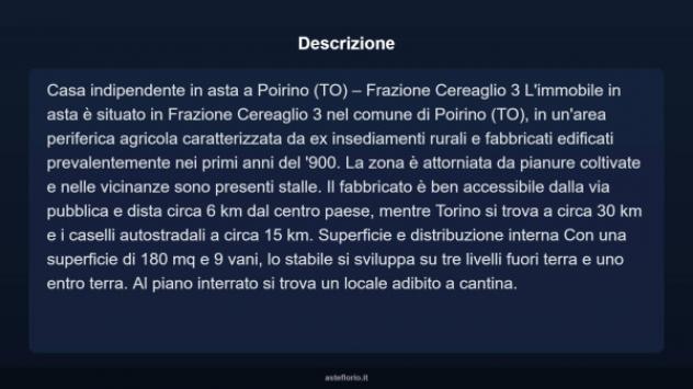 Immobile in asta di 180 m² con più di 5 locali in vendita a Poirino - Foto 6