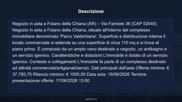 Immobile in asta di 110 m² in vendita a Foiano della Chiana - Foto 10