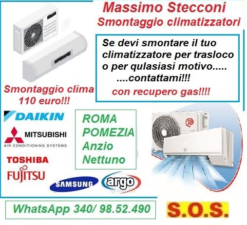 Smontaggio e modifica condizionatori fissi