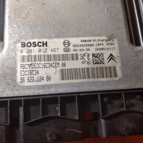 Centralina motore Peugeot 207 1.6hdi 0281012467 9662212480 edc16c34 - Foto 7