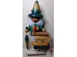 SIMPATICO GADGET PUBBLICITARIO IN LEGNO VINTAGE