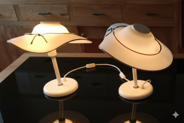 LAMPADARIO E ABAJOUR IN VETRO DI MURANO RARO - Foto 4