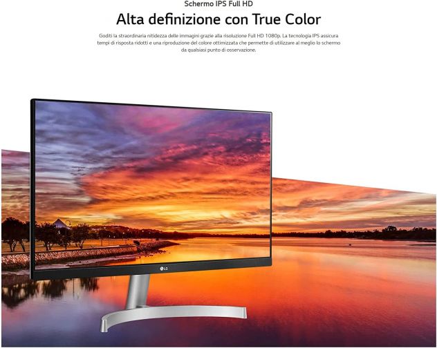 LG 24ML600S Monitor 24" Full HD LED IPS, 1920x1080, 1ms - Come NUOVO - Mai USATO - Foto 8