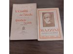 2 Libri Mazzini + Semeria 1903 Questione Sociale