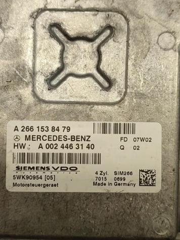 CENTRALINA MOTORE MERCEDES Classe A W169 3° Serie A2661538479 5WK90954 266920 benzina 1498 (0408) - Foto 2