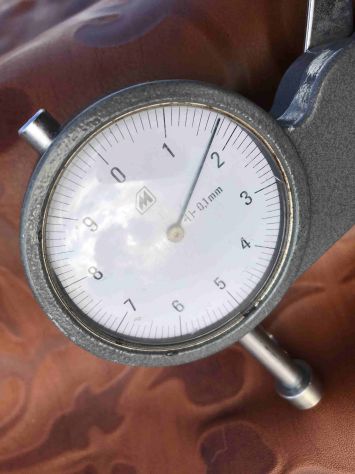 Pelle a vacchetta floreale cognac per artigianato - Foto 3