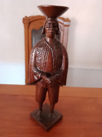 Scultura legno Intarziato Artigianalmente Italy - Foto 3