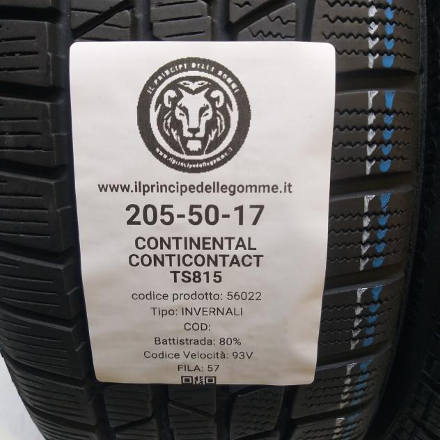 2 GOMME 205 50 17 CONTINENTAL A56022 - Foto 2