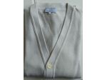 CARDIGAN DA UOMO IN COTONE PANNA