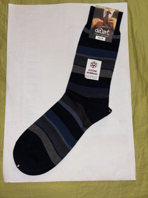 CALZE NUOVE CON CARTELLINO IN COTONE INVERNALE DA UOMO”DeBert”MADE IN ITALY - Foto 5