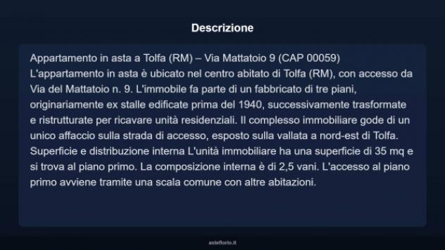 Immobile in asta di 35 m² in vendita a Tolfa - Foto 4