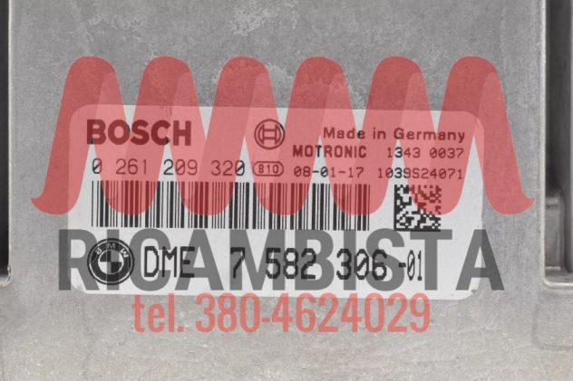 7582306 BMW X5 E70 centralina motore Bosch 0261209320 - Foto 2
