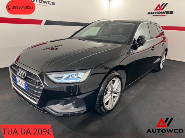 A4 Avant 2.0 Advanced FARI FULL LED, SENSORI ANT & POST, CRUISE ADATTIVO, APPLE CARPLAY E ANDROIDAUTO