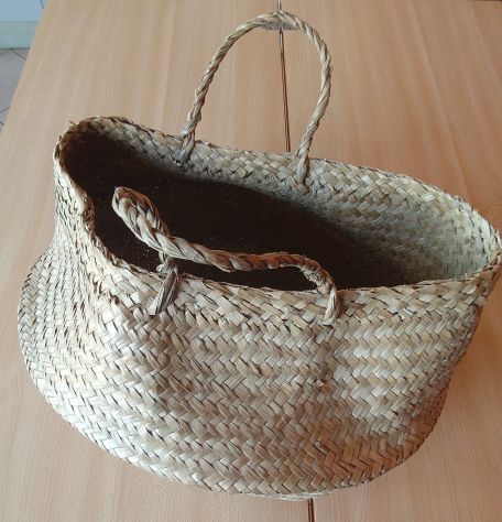 Borsa in Paglia leggera intrecciata. - Foto 2