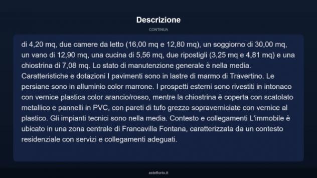 Immobile in asta di 124 m² con più di 5 locali in vendita a Francavilla Fontana - Foto 8
