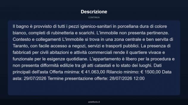 Immobile in asta di 75 m² in vendita a Taranto - Foto 17