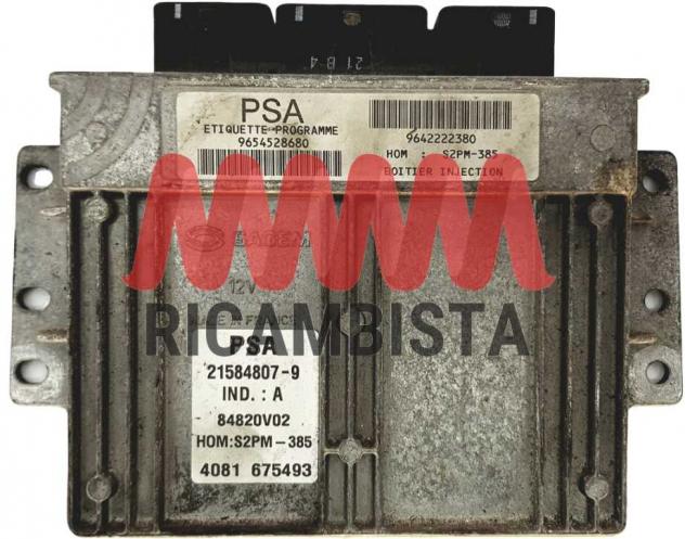 9654528680 9642222380 Citroen C2 1.4 centralina motore Sagem