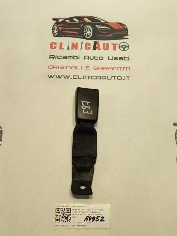 AGGANCIO CINTURA DI SICUREZZA POSTERIORE BMW Serie 1 Serie (E87) 7069967 603853900D N47D20C (0407) - Foto 2