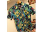 Piombo camicia fiori tropicali