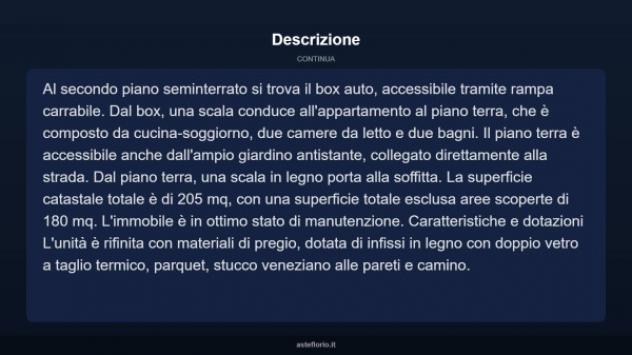 Immobile in asta di 205 m² con più di 5 locali e box auto in vendita a Forano - Foto 17