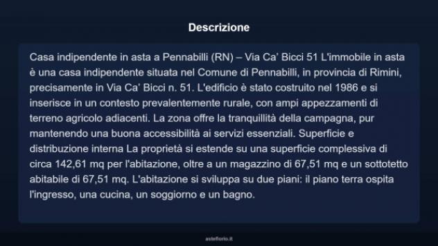 Immobile in asta di 142 m² in vendita a Pennabilli - Foto 4