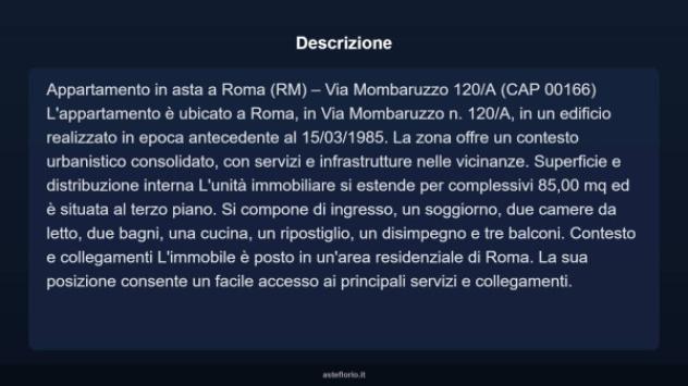 Immobile in asta di 85 m² in vendita a Roma - Foto 3