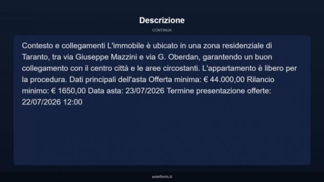 Immobile in asta di 68 m² in vendita a Taranto - Foto 4