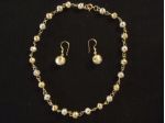 Collana girocollo con orecchini argento