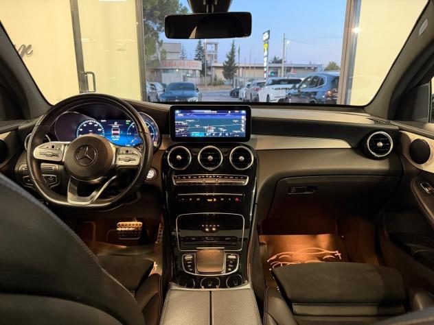 MERCEDES GLC 220D COUPE' 4MATIC PREMIUM 2.0 194CV PELLE NAVI CAM ANNO 2022 - Foto 10