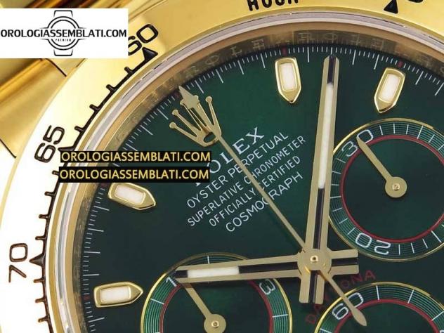 Rolex Replica DAYTONA 116508 1:1 BEST EDITION QUADRANTE VERDE SUL BRACCIALE YG SA4130 - Foto 11