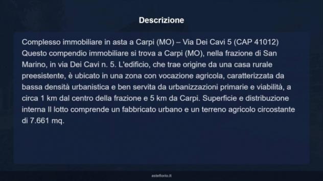 Immobile in asta di 7661 m² in vendita a Carpi - Foto 8