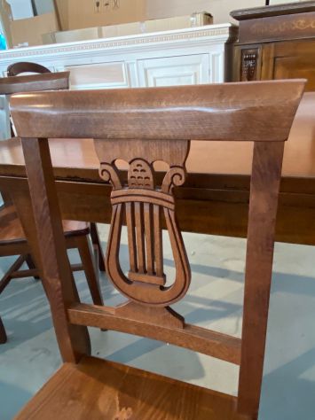 NUOVA SEDIA IN VERO LEGNO MASSELLO, SEDUTA IL LEGNO, FINITURA BASSANO - Foto 5