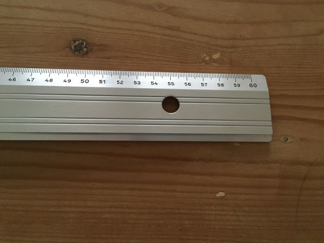 Tecnostyl 160 TM, riga a T 60 cm goniometrica 180 gradi, in alluminio - Foto 5