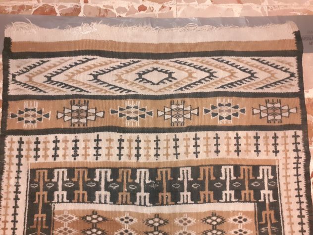 Tappeto Arabo Africano Maghreb in lana annodato a mano motivo Antilopi cm230x122 - Foto 3