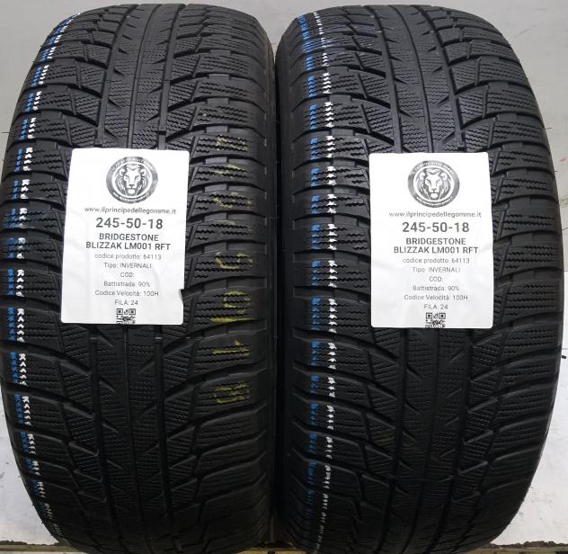2 GOMME 245 50 18 BRIDGESTONE A64113